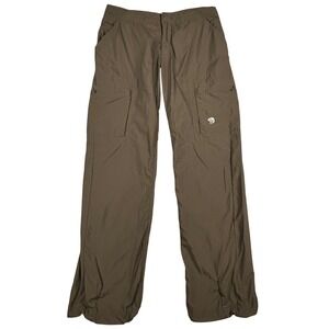Mountain Hardwear Women's Brown Cargo Hiking Outdoor Pants Nylon Size 4 *Read*